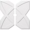 Ekena Millwork Titus Architectural Grade PVC Contemporary Ceiling Medallion, Two Piece, 40"OD x 3"ID x 14"C x 1"P CMP40TS2-03000 - alternate 1